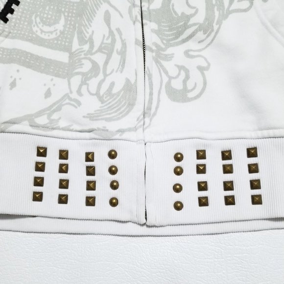 SOLD - Rebel Spirit Hoodie w/ Studs & Rhinestones - NWOT - Picture 9 of 11